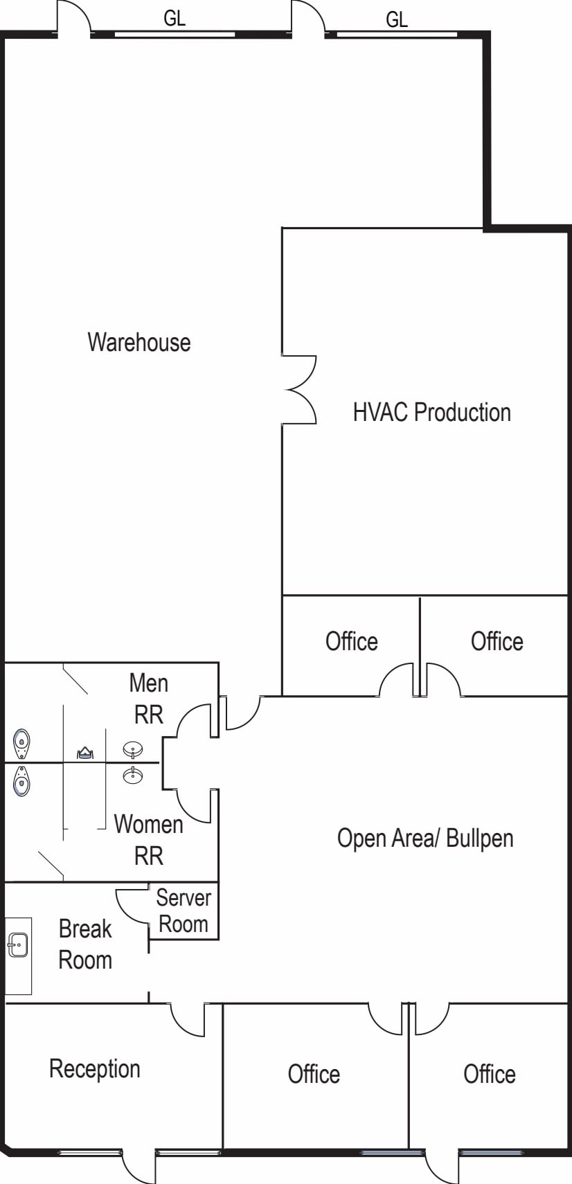 4211 Ponderosa Ave, San Diego, CA for lease Floor Plan- Image 1 of 2