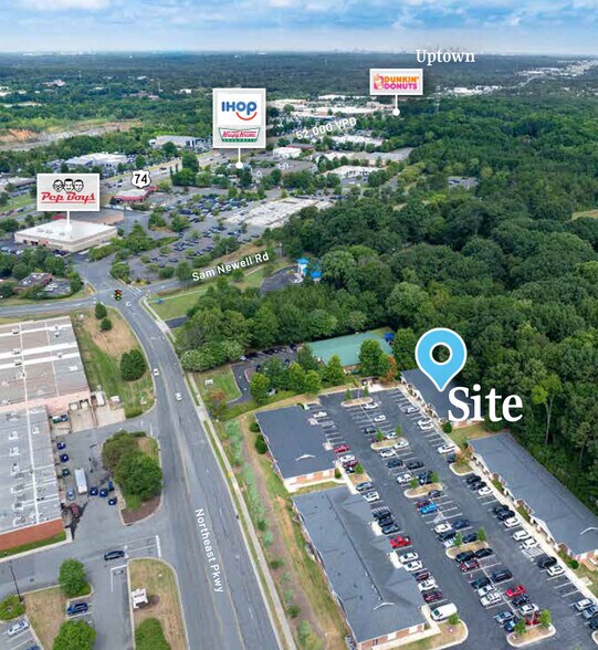 9715 Northeast Pky, Matthews, NC for lease - Aerial - Image 2 of 6
