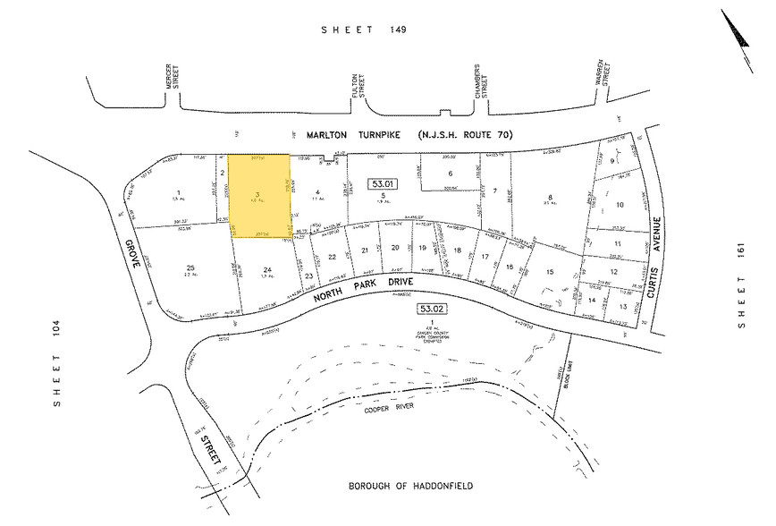 1811 Marlton Pike W, Cherry Hill, NJ for lease - Plat Map - Image 2 of 6