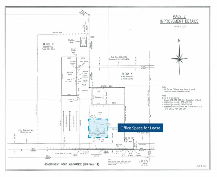 6204 46 Av, Tofield, AB à louer - Plan de site - Image 3 de 3