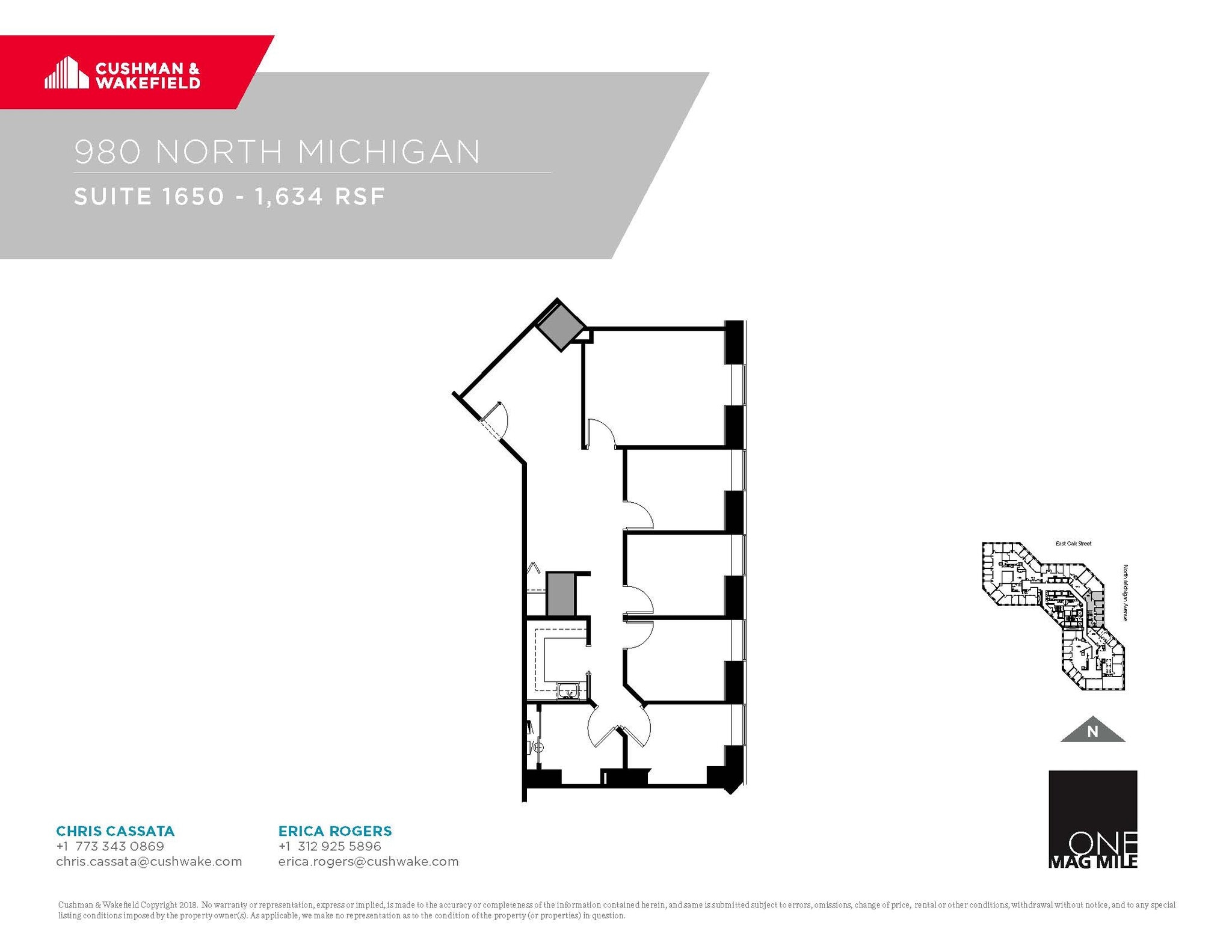 980 N Michigan Ave, Chicago, IL for lease Floor Plan- Image 1 of 1