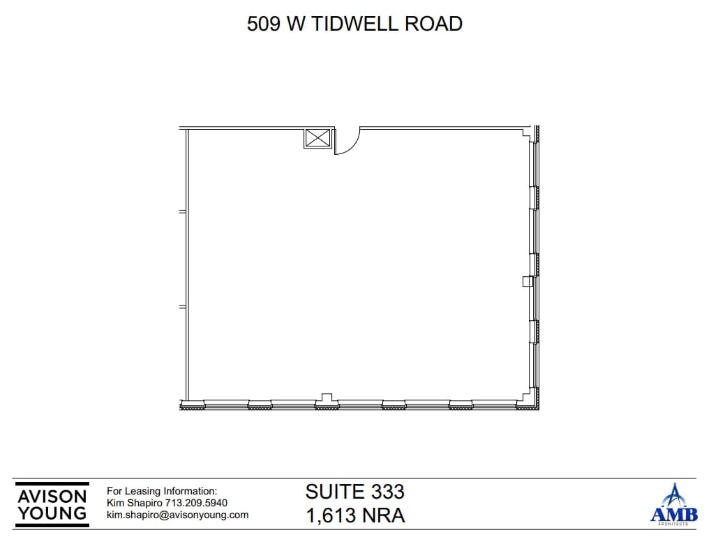 509 W Tidwell Rd, Houston, TX for lease Floor Plan- Image 1 of 2