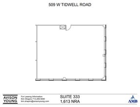 509 W Tidwell Rd, Houston, TX for lease Floor Plan- Image 1 of 2
