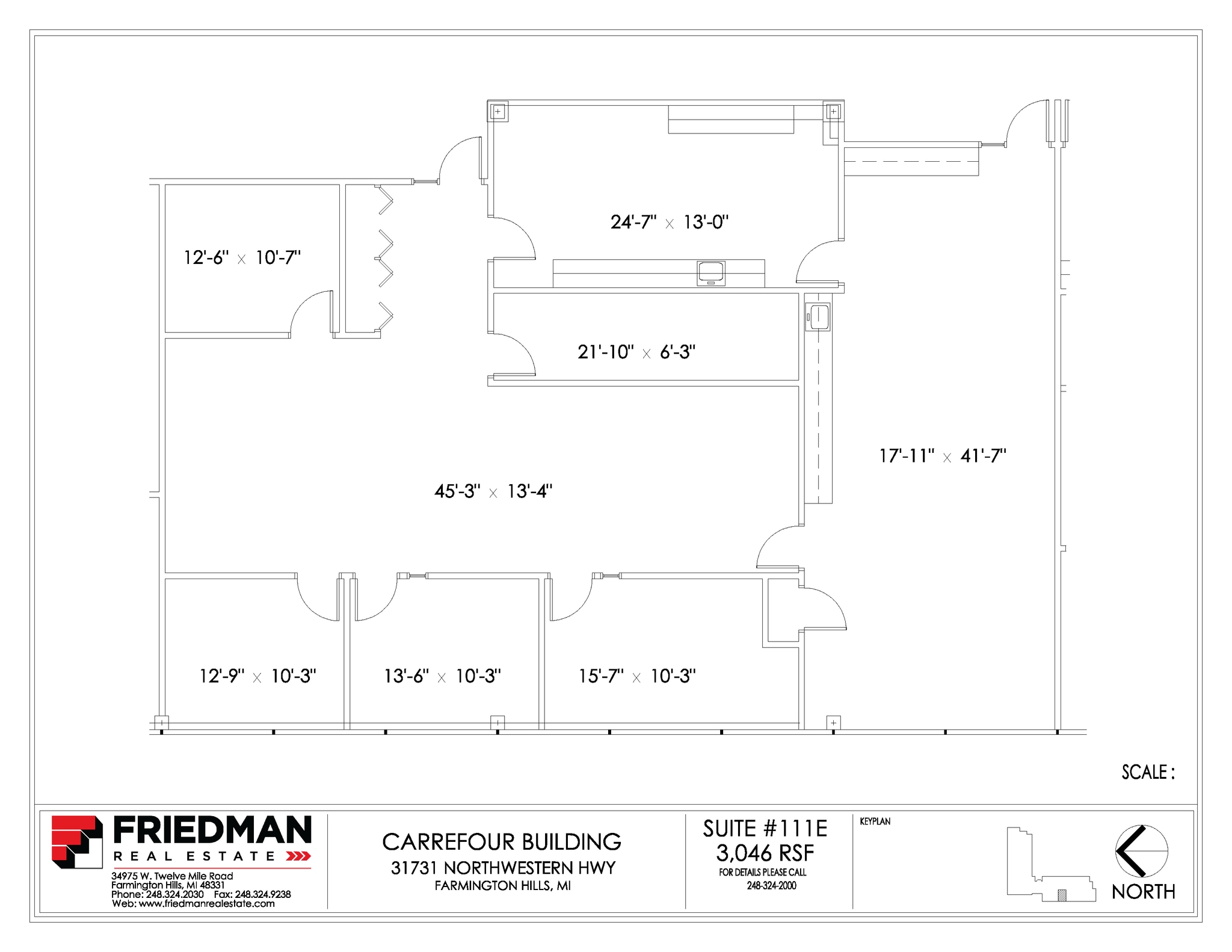 31731 Northwestern Hwy, Farmington Hills, MI à louer Plan d’étage- Image 1 de 2