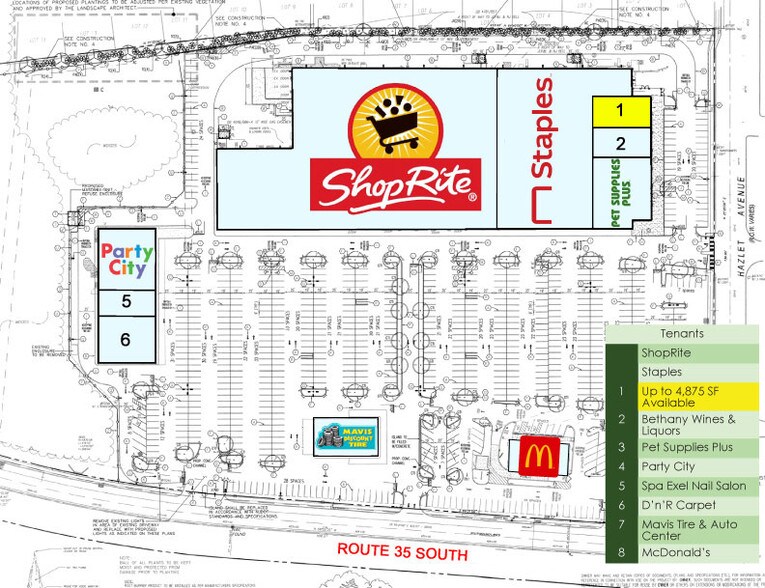 3106-3140 State Route 35, Hazlet, NJ à louer - Photo du bâtiment - Image 3 de 8