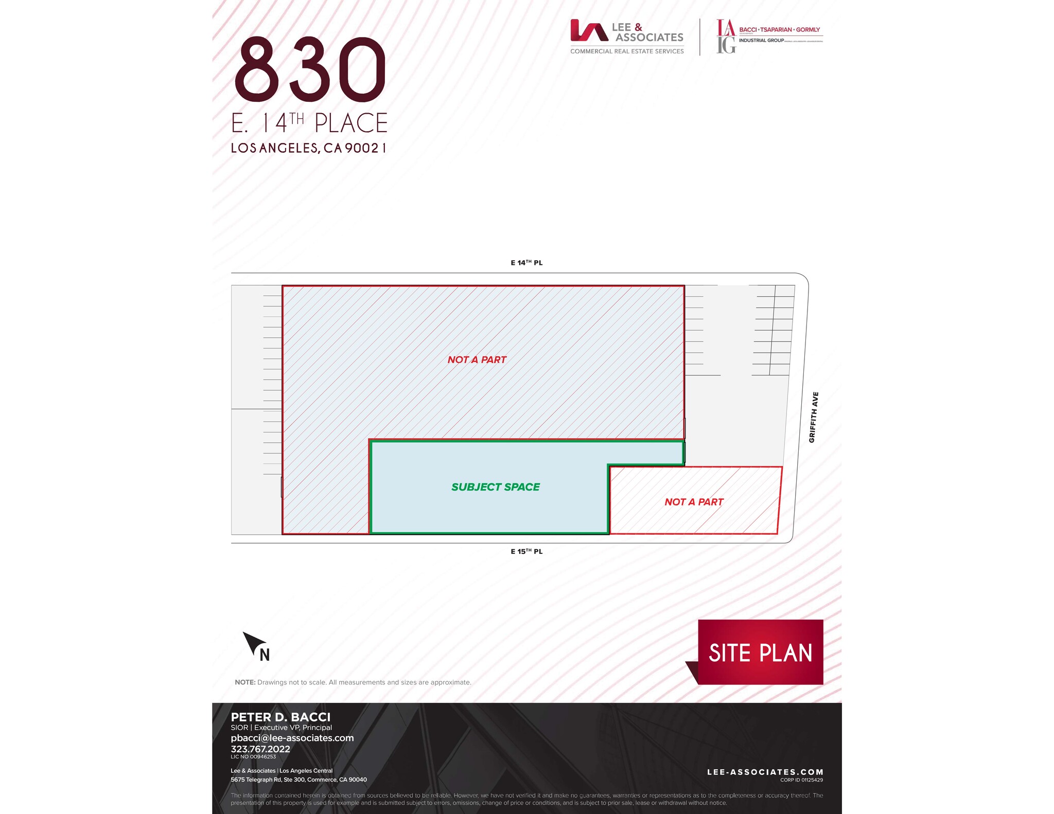 830 E 14th Pl, Los Angeles, CA for lease Site Plan- Image 1 of 2