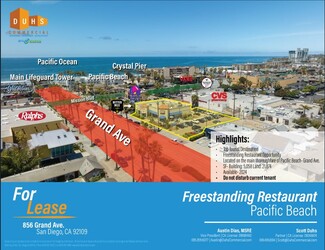 Plus de détails pour 856 Grand Ave, San Diego, CA - Local commercial à louer