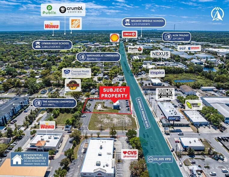 189 S Ronald Reagan Blvd, Longwood, FL à vendre - Aérien - Image 2 de 6