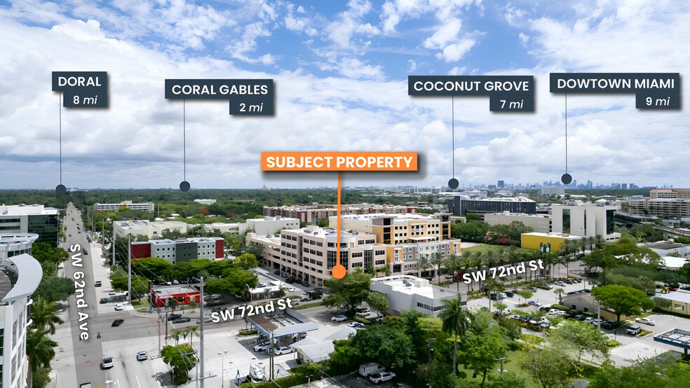 6141 Sunset Dr, South Miami, FL à vendre - Aérien - Image 2 de 12