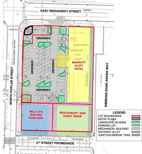 230 E Broadway St, North Little Rock, AR à vendre - Plan de site - Image 2 de 8