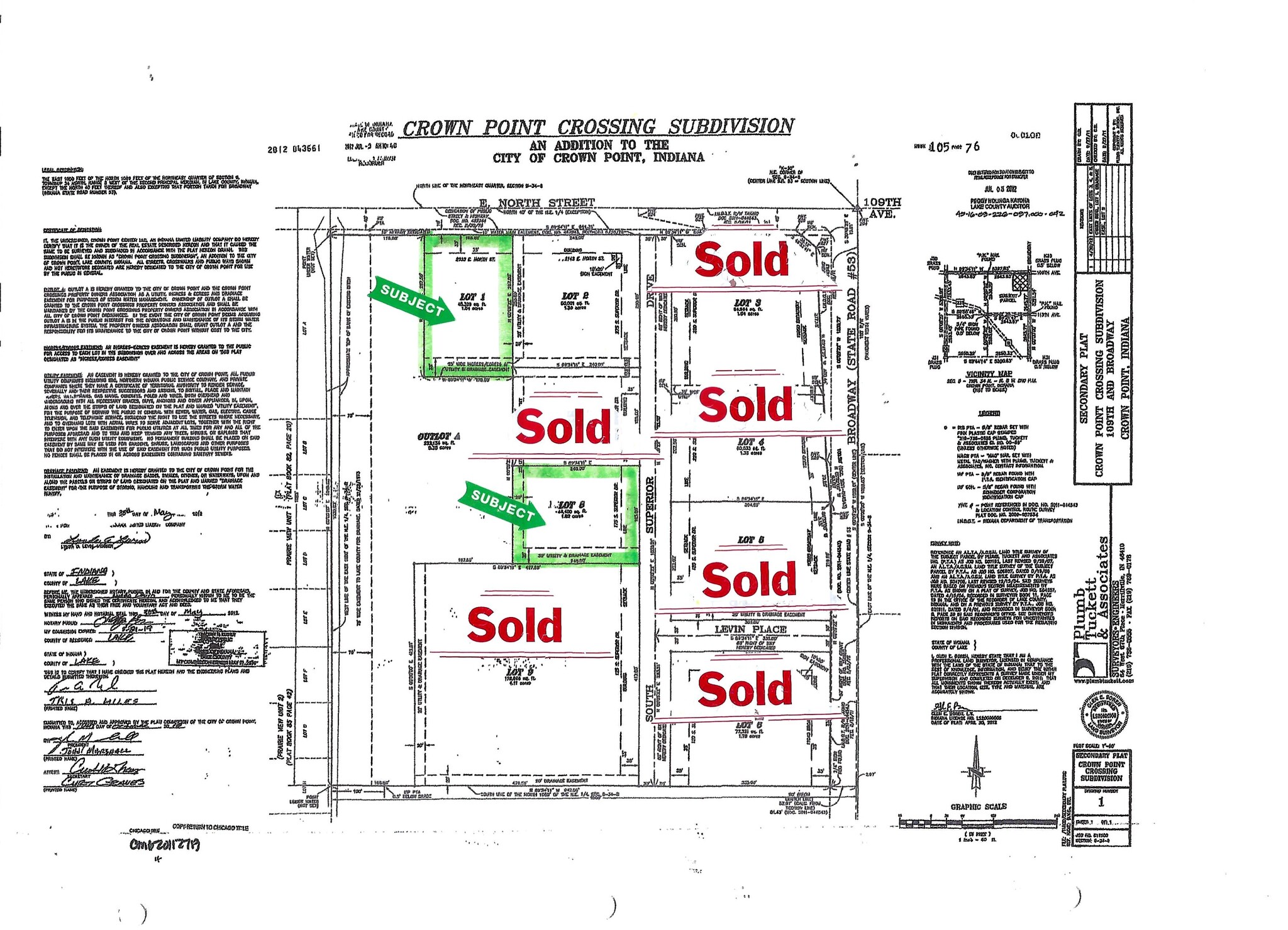 Broadway & 109th St, Crown Point, IN for sale Building Photo- Image 1 of 2