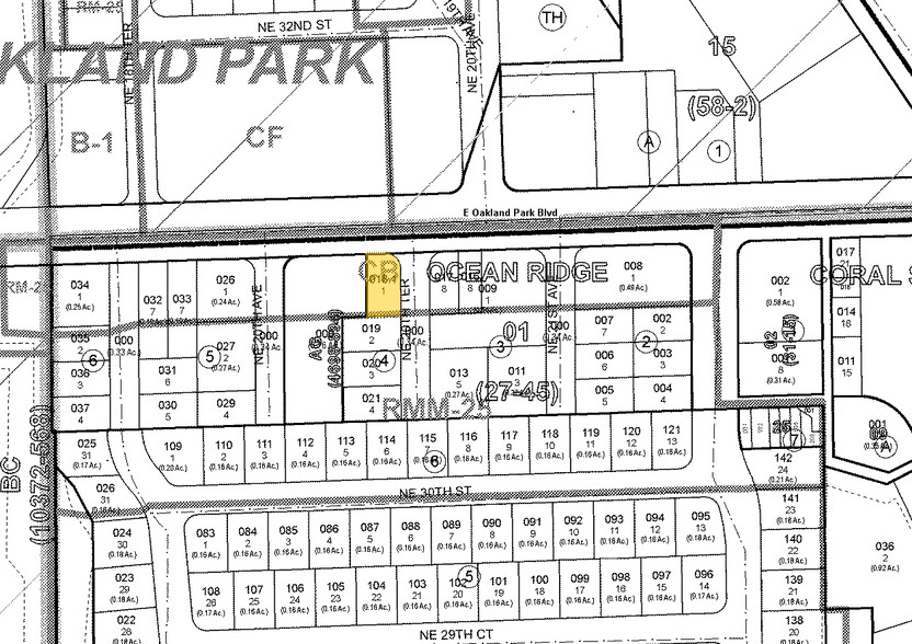 2020 E Oakland Park Blvd, Fort Lauderdale, FL à vendre - Plan cadastral - Image 1 de 1