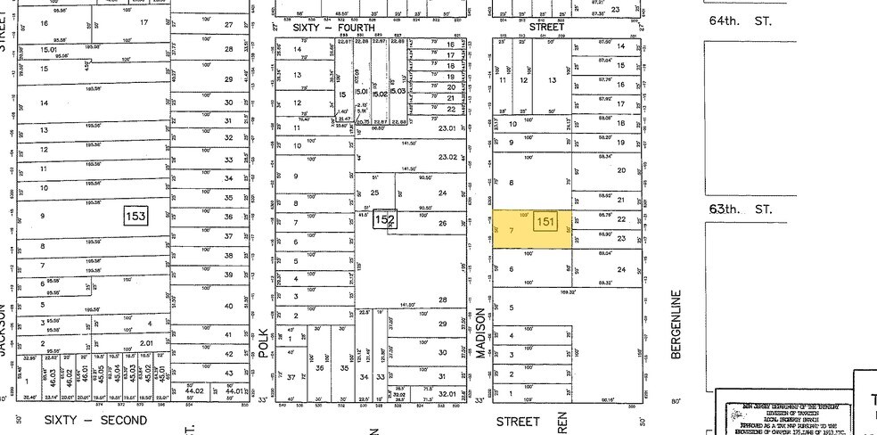 6216-6218 Madison St, West New York, NJ à vendre - Plan cadastral - Image 2 de 8