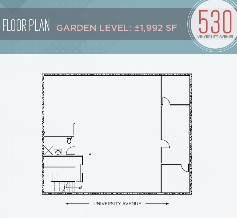 530 University Ave, Palo Alto, CA for lease Floor Plan- Image 1 of 1