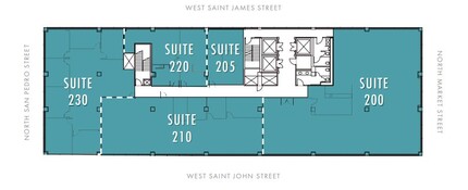 111 W Saint John St, San Jose, CA à louer Plan d’étage- Image 1 de 1