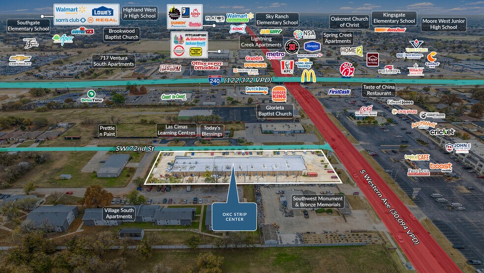 7220 S Western Ave, Oklahoma City, OK à vendre - Photo du bâtiment - Image 3 de 5