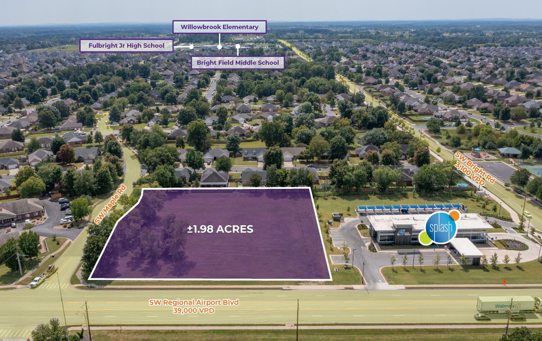 SW Regional Airport Blvd, Bentonville, AR à vendre Aérien- Image 1 de 5