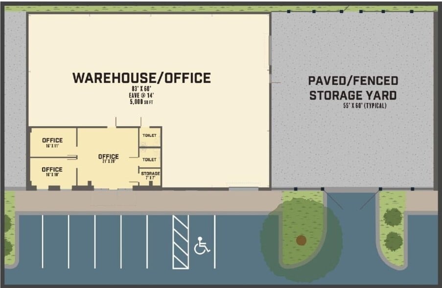 9600 Ploof Rd, Leland, NC for lease - Floor Plan - Image 2 of 8