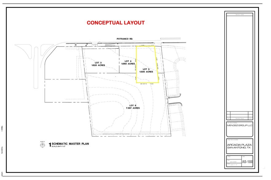 Potranco Road near Arcadia Path, San Antonio, TX for sale - Plat Map - Image 2 of 2