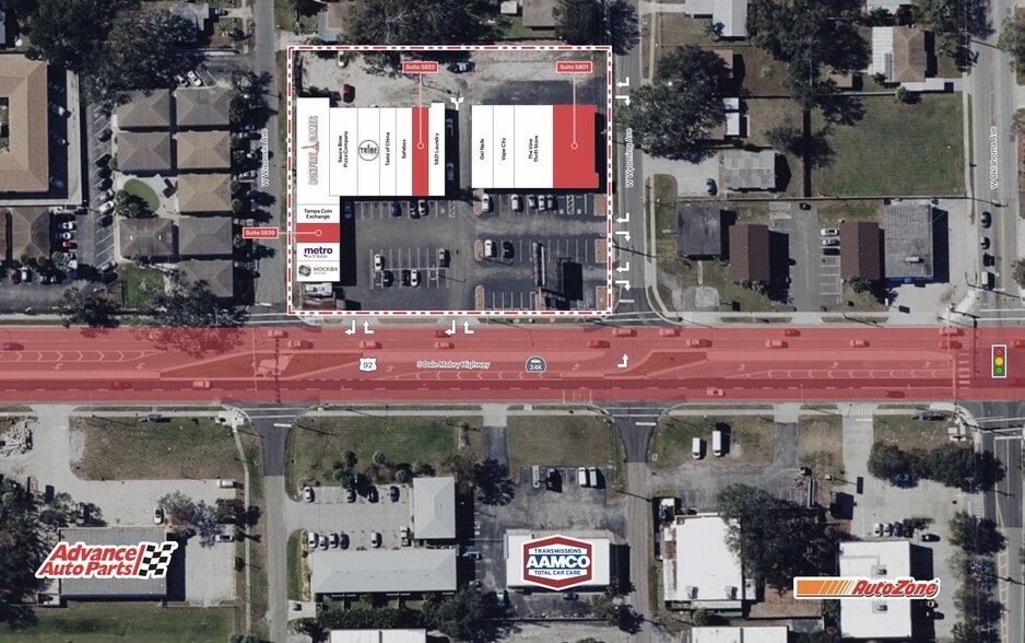 5801-5811 S Dale Mabry Hwy, Tampa, FL for lease - Site Plan - Image 2 of 2