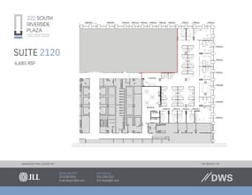 222 S Riverside Plz, Chicago, IL à louer Plan d’étage- Image 1 de 1