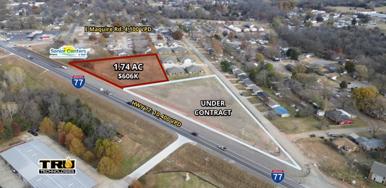 HWY 77 & S. 8th St, Noble, OK à vendre - Photo du bâtiment - Image 1 de 2