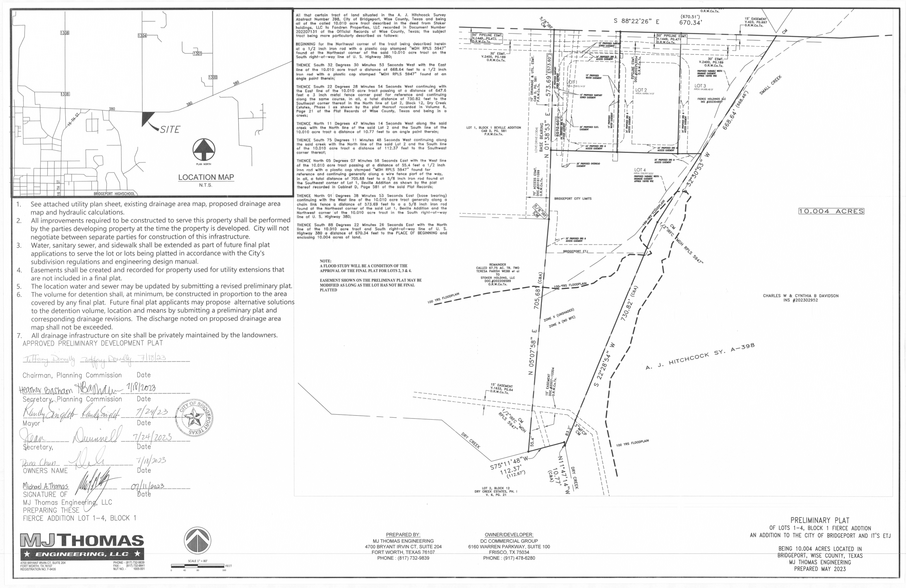 SEC of US-380 & CR-1034, Bridgeport, TX for sale - Plat Map - Image 3 of 6