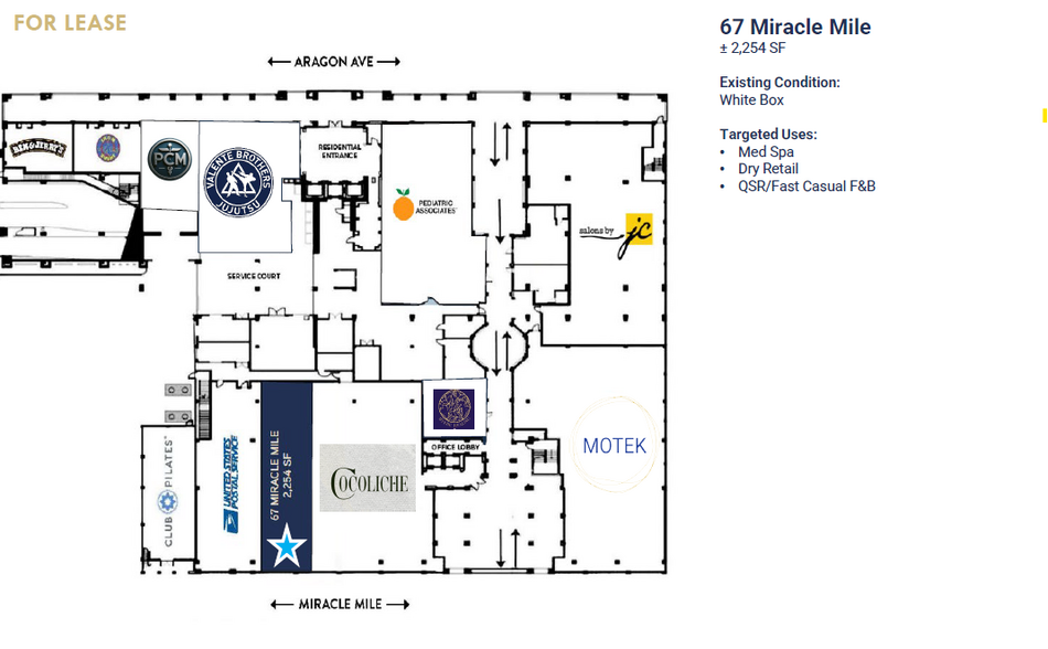 55-67 Miracle Mile, Coral Gables, FL à louer - Photo du bâtiment - Image 2 de 13