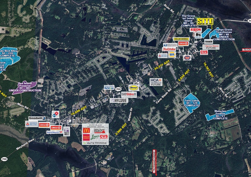 General Cornwallis Dr, Johns Island, Johns Island, SC for lease - Aerial - Image 2 of 6