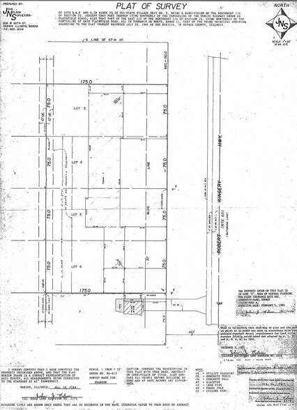 6722 Route 83, Darien, IL à vendre - Plan cadastral - Image 2 de 2