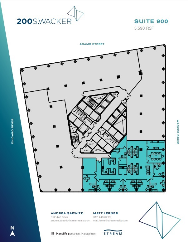 200 S Wacker Dr, Chicago, IL for lease Floor Plan- Image 1 of 1