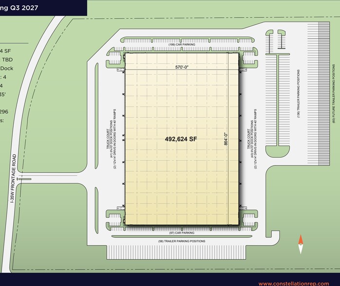5921 South Fwy, Fort Worth, TX for lease - Site Plan - Image 2 of 3