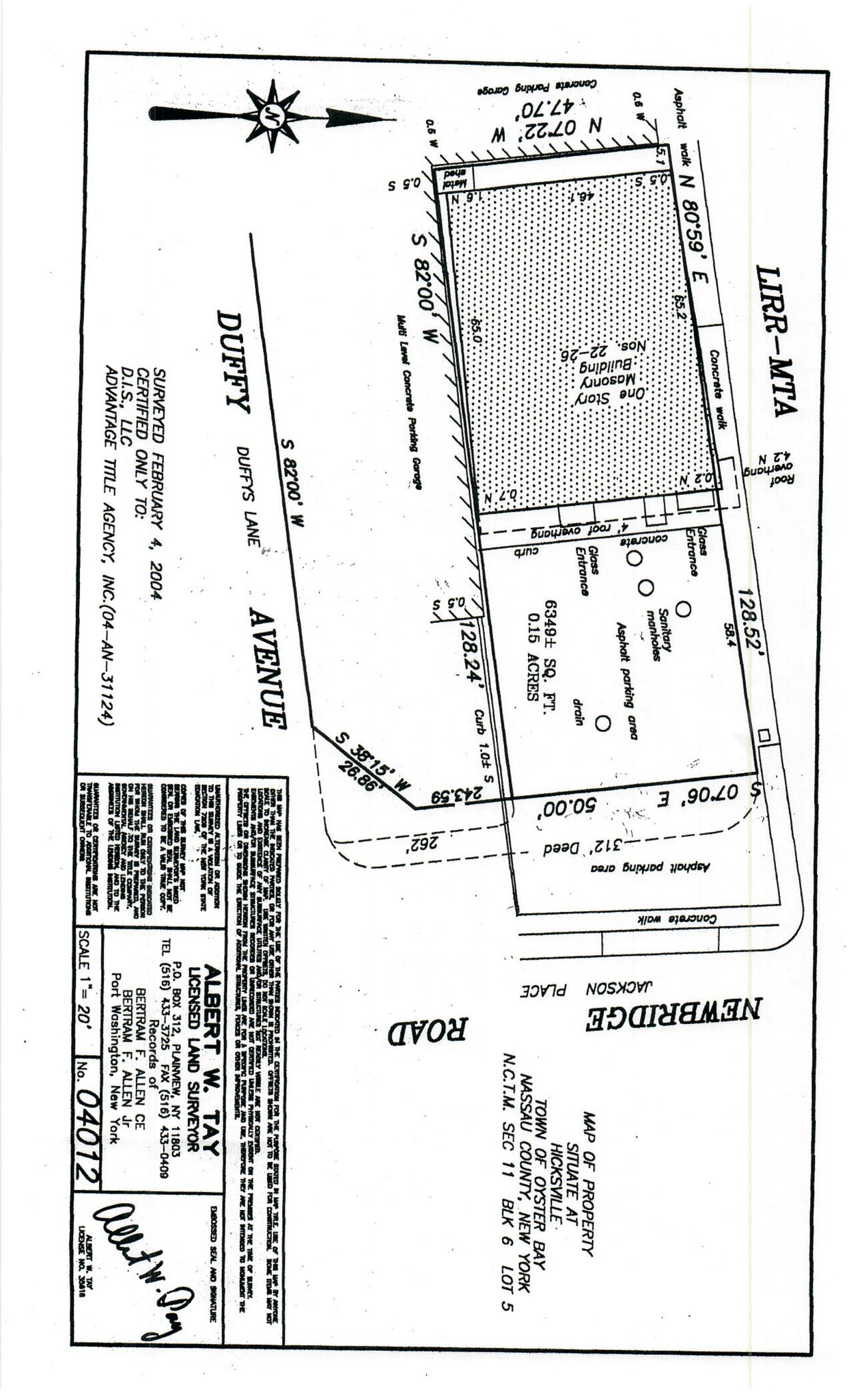 22-26 Newbridge Rd, Hicksville, NY à louer Plan de site- Image 1 de 2