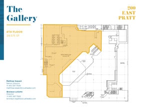 200 E Pratt St, Baltimore, MD à louer Plan d’étage- Image 1 de 1