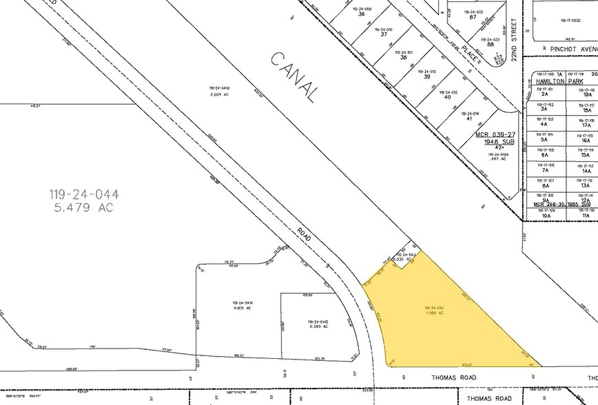 2150 E Thomas Rd, Phoenix, AZ for sale - Plat Map - Image 2 of 2