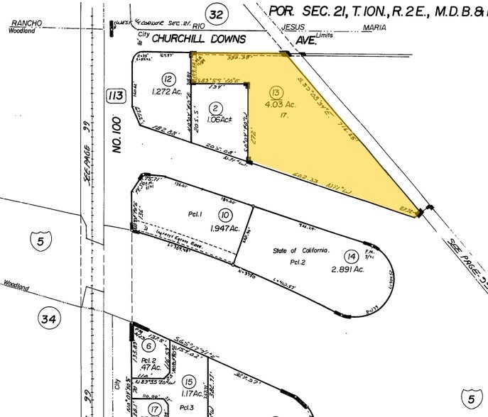Churchill Downs Ave, Woodland, CA à vendre - Plan cadastral - Image 3 de 3