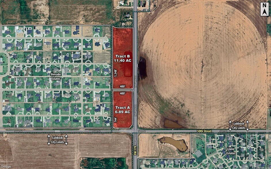 NWC 50th & FM 179, Lubbock, TX for sale - Aerial - Image 2 of 2