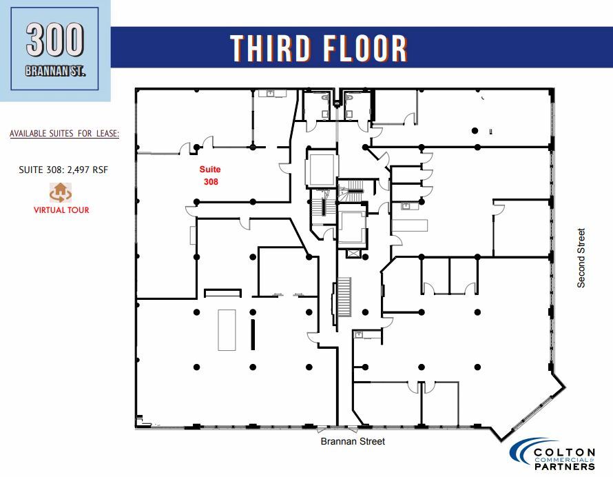 300 Brannan St, San Francisco, CA à louer Plan d  tage- Image 1 de 1