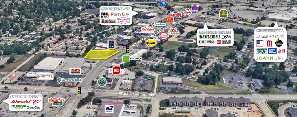 355 Mid Rivers Mall Dr, Saint Peters, MO for sale - Aerial - Image 1 of 2