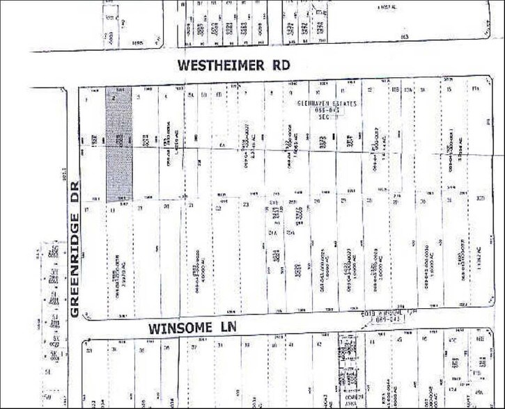 6025 Westheimer Rd, Houston, TX à louer - Plan cadastral - Image 2 de 4