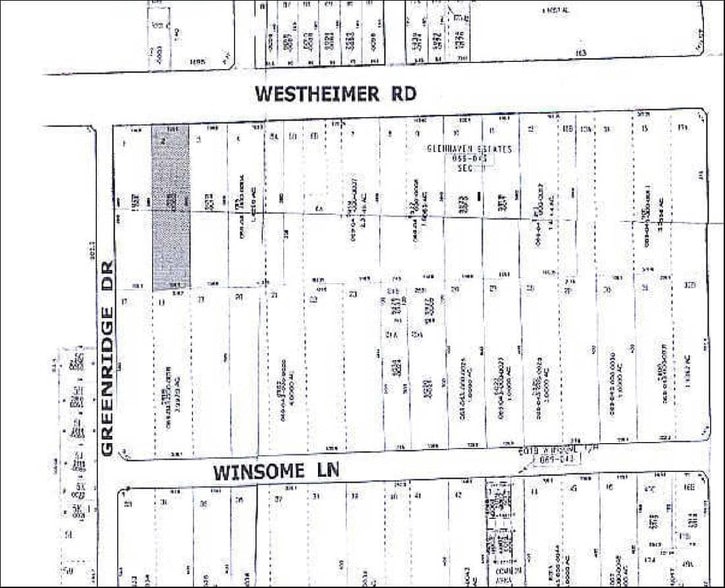 6025 Westheimer Rd, Houston, TX for lease - Plat Map - Image 2 of 4