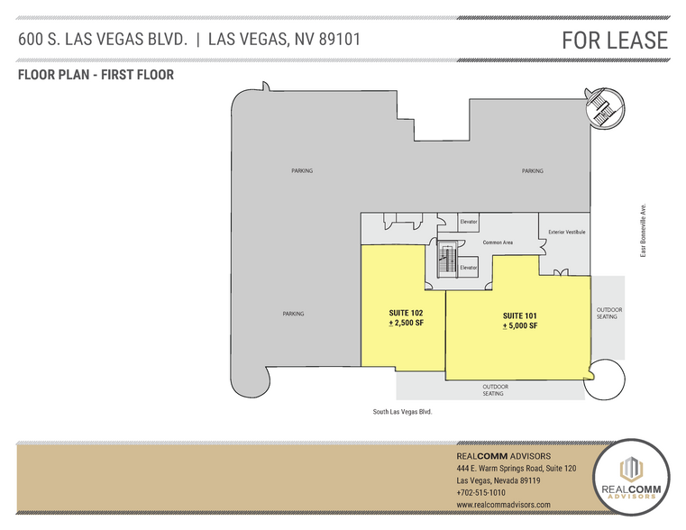 600 S Las Vegas Blvd, Las Vegas, NV à louer - Plan d  tage - Image 3 de 12