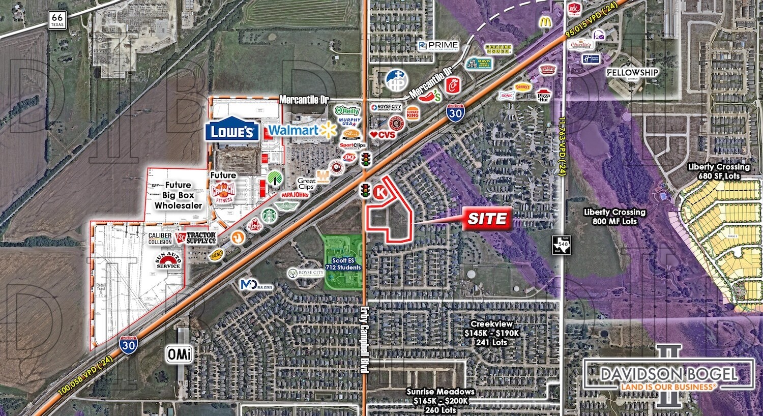 SEC I-30 & Erby Campbell Blvd, Royse City, TX à vendre Photo du bâtiment- Image 1 de 3