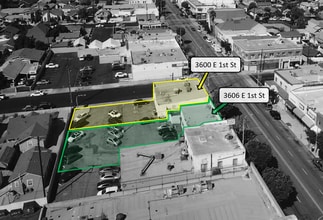 3600 E 1st St, Los Angeles, CA - AERIAL map view