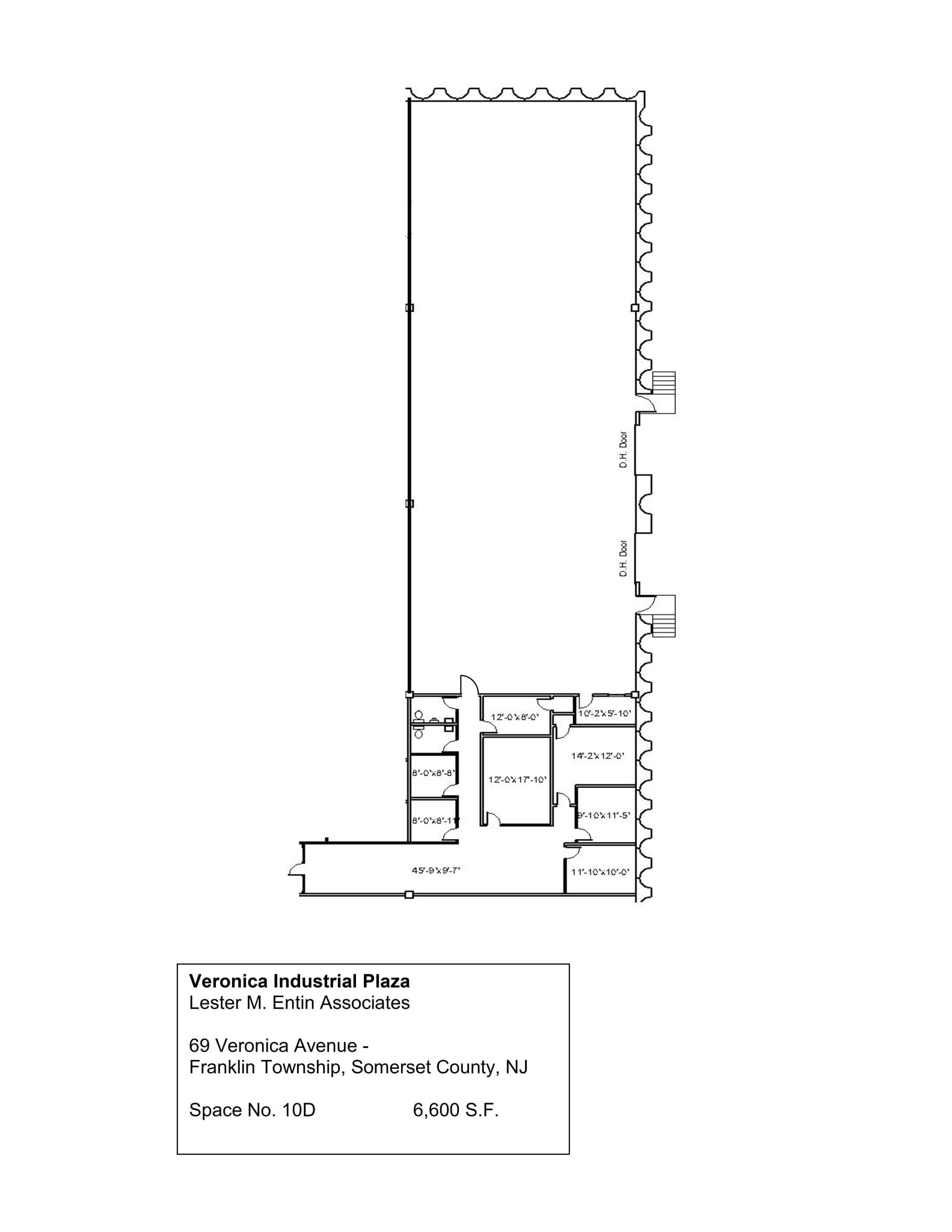 67-71 Veronica Ave, Somerset, NJ à louer Plan de site- Image 1 de 4