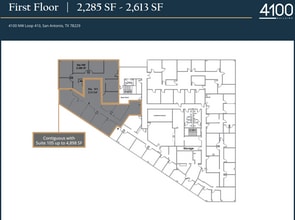4100 NW Loop 410, San Antonio, TX à louer Plan d’étage- Image 1 de 1