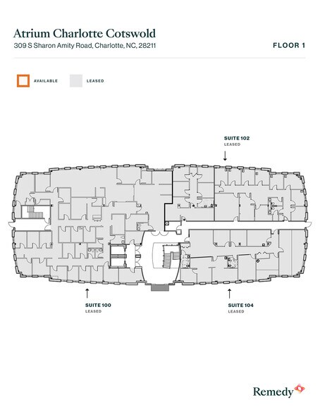 309 S Sharon Amity Rd, Charlotte, NC à louer - Plan d’étage - Image 2 de 4