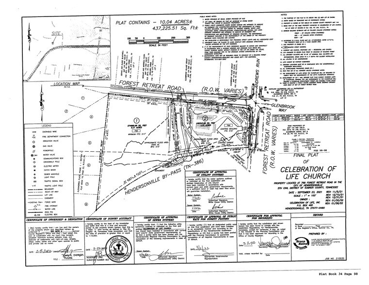750 Forest Retreat Rd, Hendersonville, TN for sale - Site Plan - Image 2 of 2
