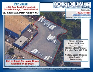 Plus de détails pour 611-653 Sayre Ave, Perth Amboy, NJ - Terrain à louer