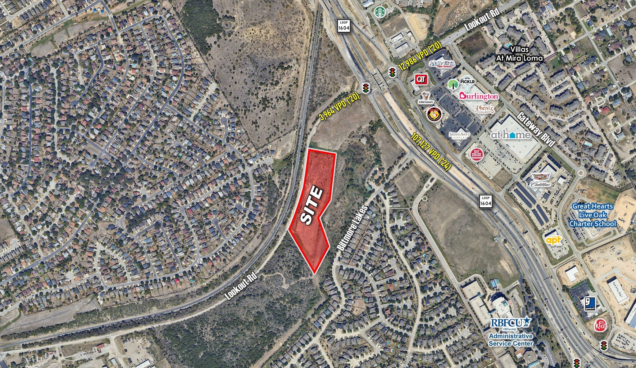 Lookout Rd & Loop 1604, San Antonio, TX à vendre Aérien- Image 1 de 4